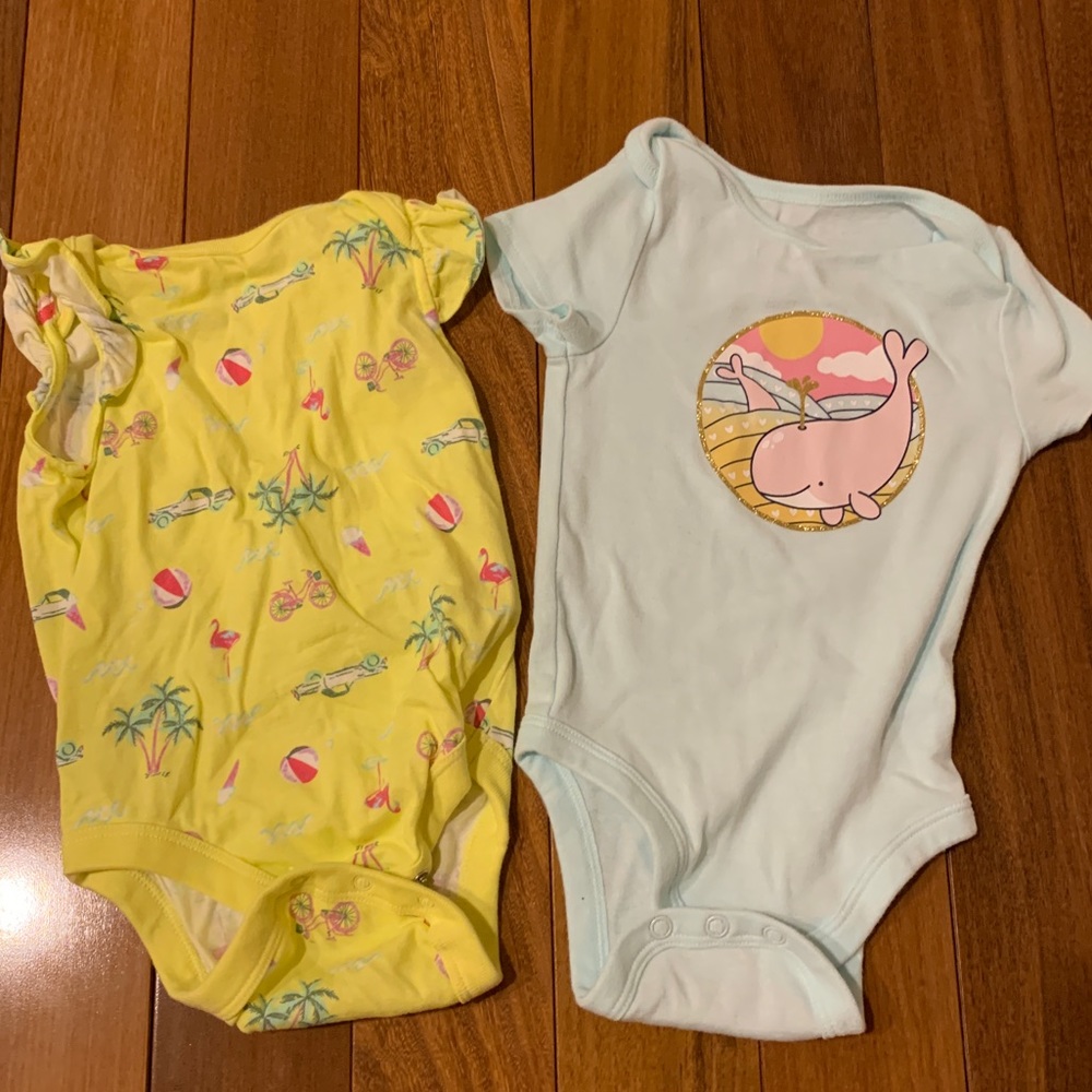 Baby girl set of 2 bodysuit size 6-9 months